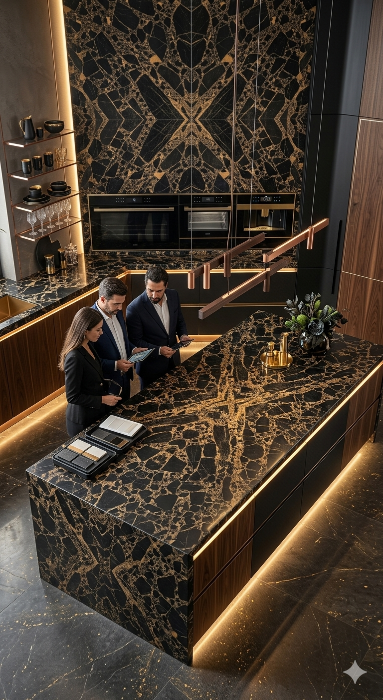 Breccia Imperiale Marble cioccolato - Image 3