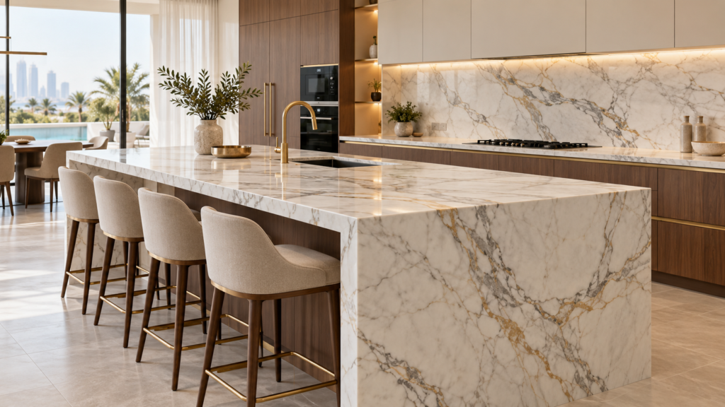 marble kitchen countertops in UAE